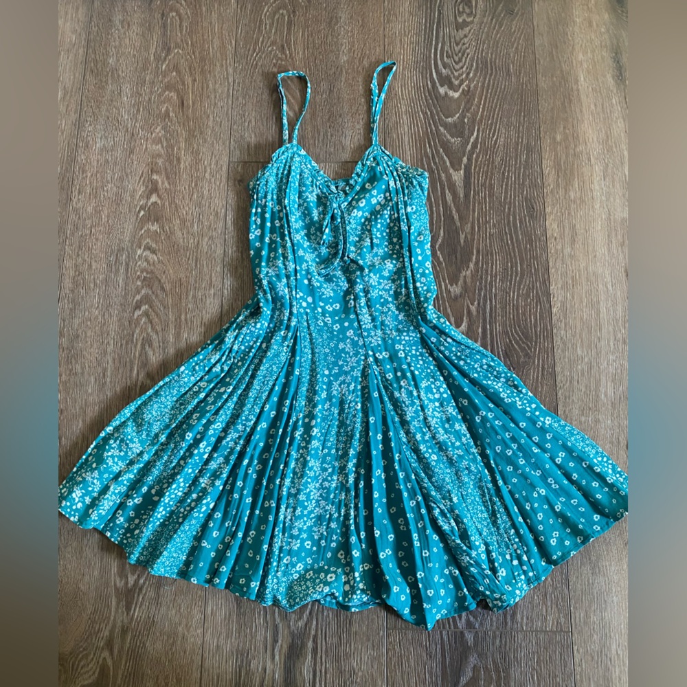 Teal wild fable sundress
